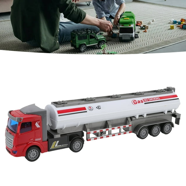 Modèle de Camion à Rétrofriction 1/48 avec Roues, Jouet Éducatif Semi-Remorque pour Enfants, Matériau ABS, pour Décoration et Jeu