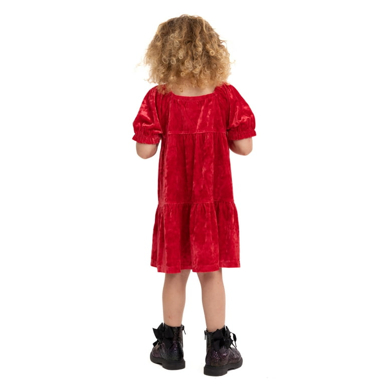 Velour girls dress cheap