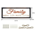 thumbnail image 5 of SALTNLIGHT Family Wall Plaque, Transparent Glass Background Rustic Farmhouse Sign Wal for Living Room, Modern Farmhouse Sign with Solid Wood Frame, 5 of 12