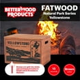 thumbnail image 3 of Better Wood Products Protect the Parks Fatwood Firestarter Crate, Yellowstone, 3 of 10