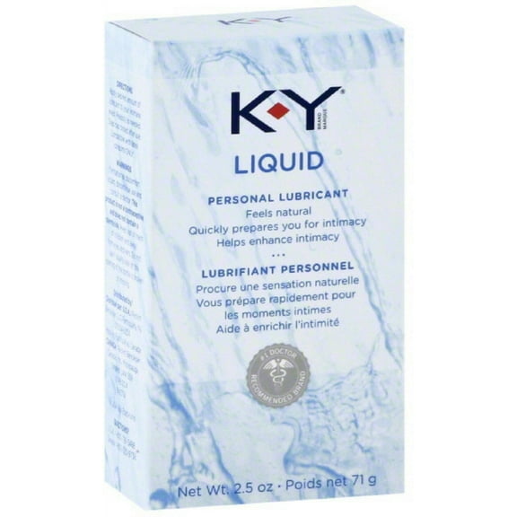K-Y Liquid Personal Water Based Lubricant, 2.5 Oz (Pack of 6)