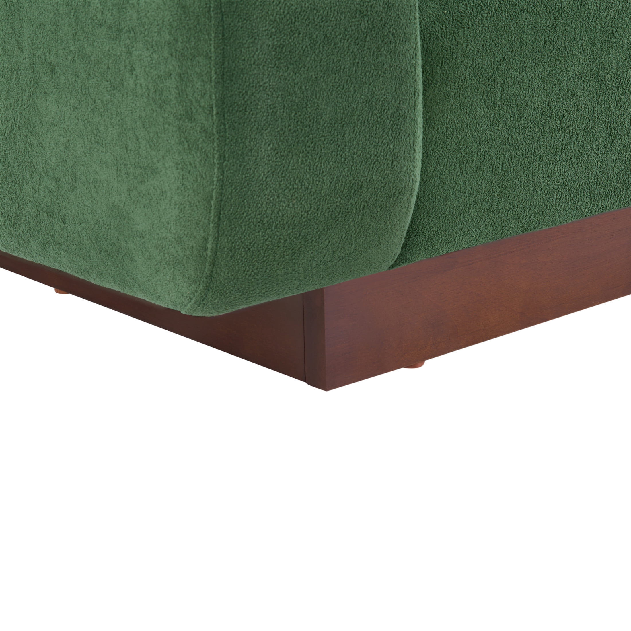 Christopher Knight Home 80.7" Modern 3-seater Chenille Upholstered Sofa Couch with Wide Arms, Green