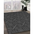 thumbnail image 3 of Ahgly Company Machine Washable Indoor Rectangle Transitional Charcoal Black Area Rugs, 7' x 10', 3 of 7