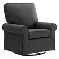 thumbnail image 4 of Angel Line Natalie Upholstered Swivel Glider, Dark Gray, 4 of 4