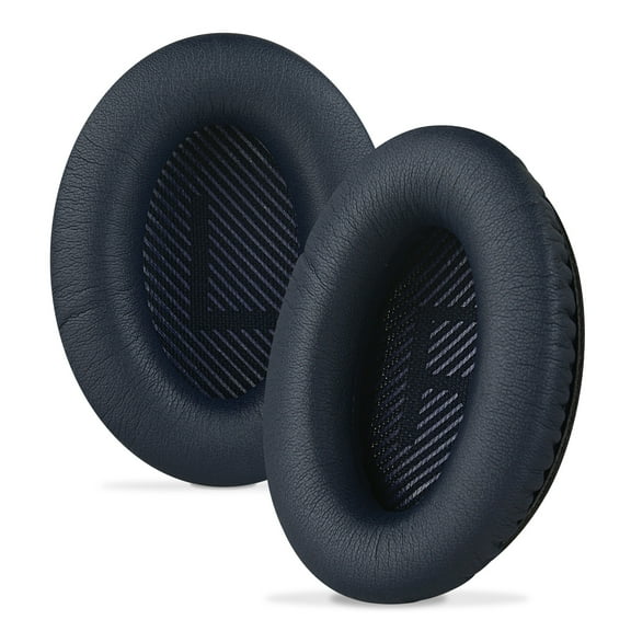 Ear Pads for Boses QC45/QC35/QC35 ii/QC25/QC15, AE2/AE2i/AE2w SoundTrue SoundLink Around-Ear Headphones, Headset Earpads (Protein Leather / Midnight Blue)