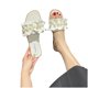 thumbnail image 4 of Amzcrzy Zapatos de mujer,Zapatos de mujer,Zapatillas de mujer, Sandalias planas con perlas para mujer, estilo playero, para vacaciones y viento Sandalias Mujer Zapatillas De Casa, 4 of 5