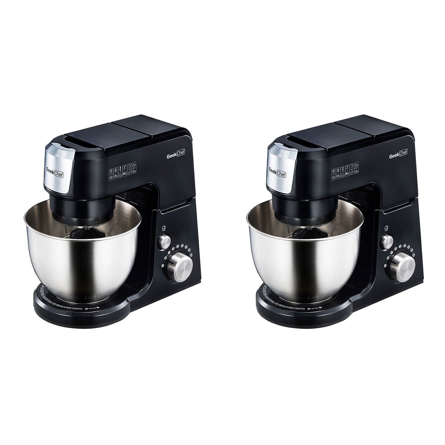 Geek Chef GM25B 2.6 Quart 7 Speed Tilt Head Stand Food Mixer, Black (2