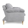 thumbnail image 4 of Sofá Cama Makora Milo Gris Claro Velvet con Memory Foam y Respaldo Reclinable, 4 of 8