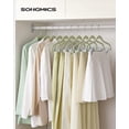 thumbnail image 2 of Perchas para pantalones SONGMICS, paquete de 30 unidades, de terciopelo con clips ajustables, 2 of 7