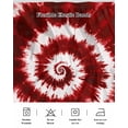 thumbnail image 5 of Red Tie-dye Bed Skirt California King Size 16&nbsp;Inch Drop, Chinese Style Abstract Ethnic Spiral Watercolor Wrap Around Dust Ruffle Bedskirts, Easy Fit Bedskirt with Adjustable Elastic, 5 of 8