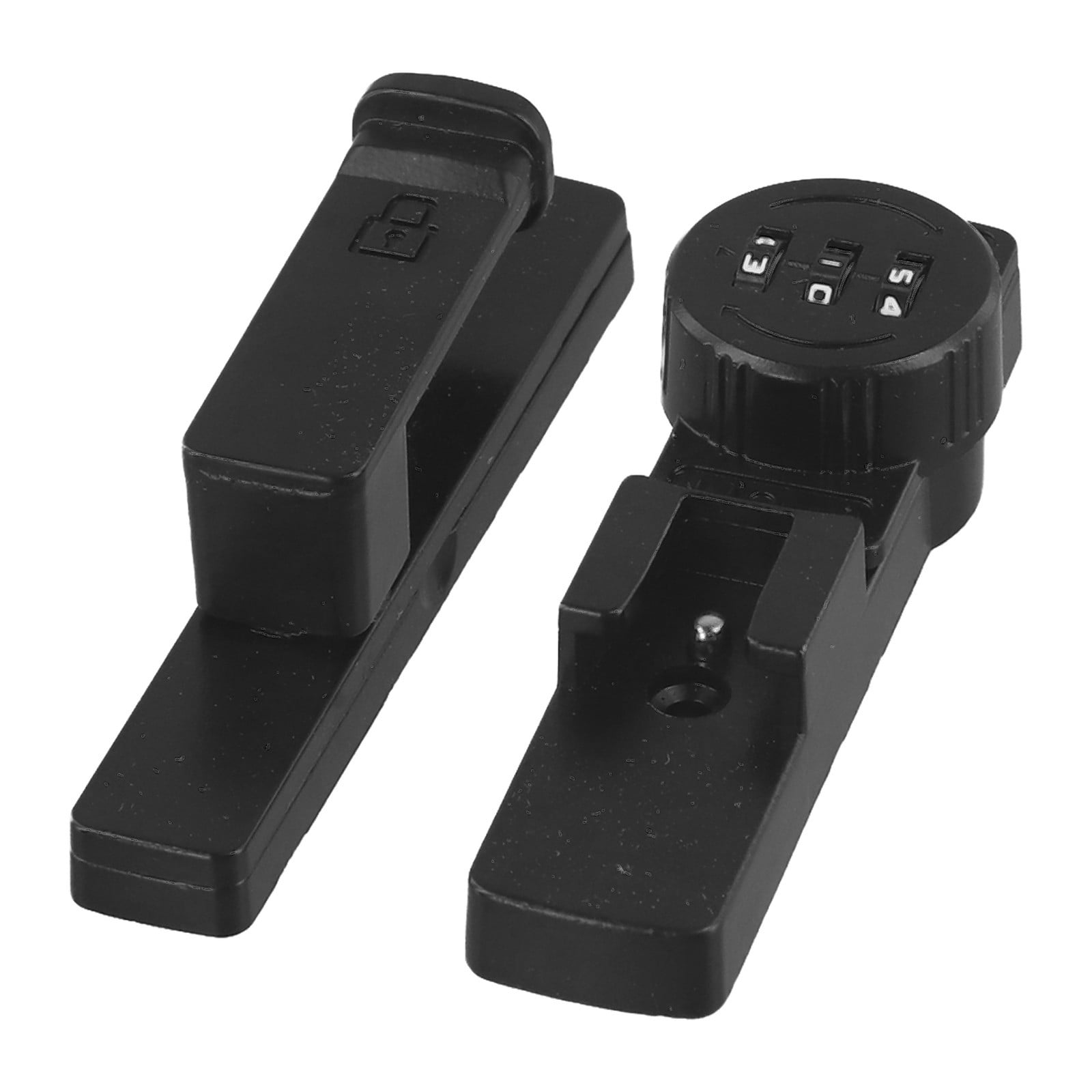 CHENGSI for 3-Digit Combination Lock 90 Degree Sliding Door Lock Black Zinc Alloy Security Latch for Bathroom Cabinet Kitchen Office Hotel 1000 Code Combinations Password Protection