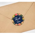 thumbnail image 4 of Darling Souvenir 45 Pcs Round Wedding Envelope Seal Blue Floral Wreath Thank You Stickers-1.6 Inches, 4 of 4
