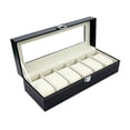 thumbnail image 1 of Caja de reloj para 6 relojes Exhibición/caja/caja de almacenamiento (negro), 1 of 5