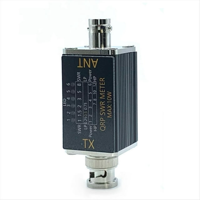 Medidor de ROE, Medidor de Potencia de 1-30 MHz, 10 W, Medidor de Potencia de Estacionaria, 6 Indicadores LED, Medidor de ROE Portátil, BNC de .