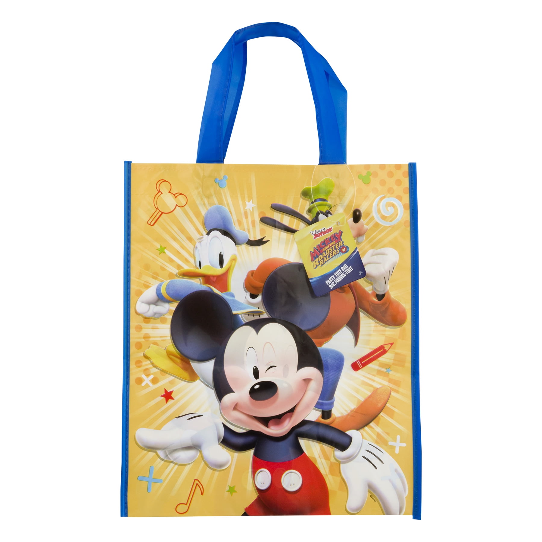 33cm x 28cm Large Plastic Mickey Mouse Party Bag Unique Party 59850