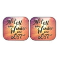 thumbnail image 7 of Xecao Not All Who Wander Are Lost for Foldable Car Sun Shades (2-Pack) offer sun protection with an easy-fold design for convenient windshield shading., 7 of 7