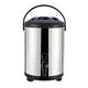 thumbnail image 1 of Dispensador de bebidas frías y calientes con aislamiento, cubo, dispensador de bebidas de acero inoxidable con espita para té con leche, 8L, color acero (cubierta negra), 1 of 5