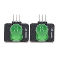thumbnail image 3 of 10 unidades de módulo LED de 10 mm, 3,3 V‑5 V, bombilla de chip de tablero de luz decorativa para decoración del hogar, MRB050B, verde, 3 of 14
