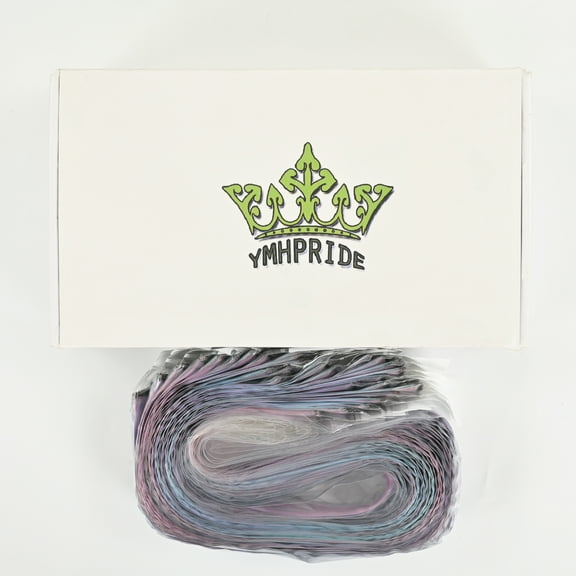 YMHPRIDE 30 Pcs  Hair accessories  Colored Clip in Hair Extension, 20 inch Synthetic Mixed Color Toupees Straight Hairpieces /Hair weaves/Wigs/for Girls Women Kids ，Fashion Cosplay Party Highlights