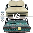 thumbnail image 6 of Yuyamidu Green Golf Cart Seat Covers Southwest Aztec Horse Replacement Seat Cover with 4 Front Pockets Portable Golf Cart Seat Towel Blanket for Club Car Travel Sports, 6 of 8
