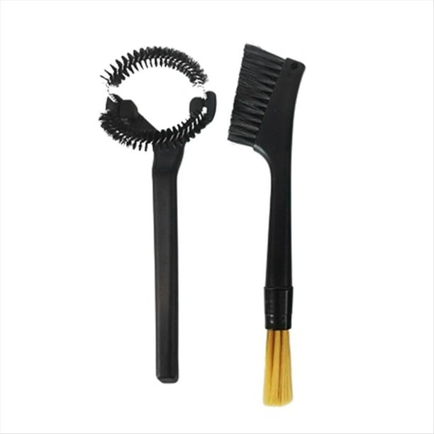 Juego de Cepillos de Limpieza para Herramientas de Café, Cepillo para Café Curvo de Doble Cabeza, Juego de Limpieza para Cafetera de , Cepillo para Café