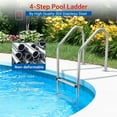 thumbnail image 6 of Towallmark 3-Step Pool Ladder – Durable 304 Stainless Steel Pool Entry Steps with Rails, 6 of 7