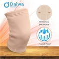 thumbnail image 4 of Daiwa Felicity Knee Compression Sleeve – Magnetic Brace for Arthritis, Joint Pain, and Injury Recovery, Beige - HSA/FSA Eligible. Provides uniform support for the entire knee  (Small), 4 of 9