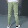 thumbnail image 6 of NOLDARES Boys Sweatpants - Active Boys Joggers Athletic Pants with Pockets & Drawstring Waistband(Light Green,8-9 Years), 6 of 8