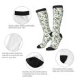 thumbnail image 5 of Fotbe Lilies Flowers print Women's Men's Novelty Crew Socks Cotton Socks Knee High Socks for Walking,Running,Nurses,Pregnancy, 5 of 8