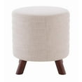 thumbnail image 5 of Linon Rivard Round Stool With Beige Finish ST009BGE01U, 5 of 9
