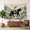 D, variant on XaaKee Wall Tapestry, Sunlit Path Nomad, Yellow Statement Hat Fluid Shapes, High-Quality Polyester Large Wall Tapestry, 60x40Inch