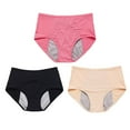 thumbnail image 4 of 3PACK Everdries Leakproof Ladies Underwear,High Waist Leak Proof Period Protective Panties,Menstrual Postpartum Leakproof Washable Plus Size Underwear ,Incontinence Underwear Leakproof Panties I0N9, 4 of 8
