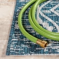 thumbnail image 3 of Safavieh Courtyard Amber Damask Indoor/Outdoor Area Rug, Blue/Gray, 6'7" x 9'6", 3 of 9