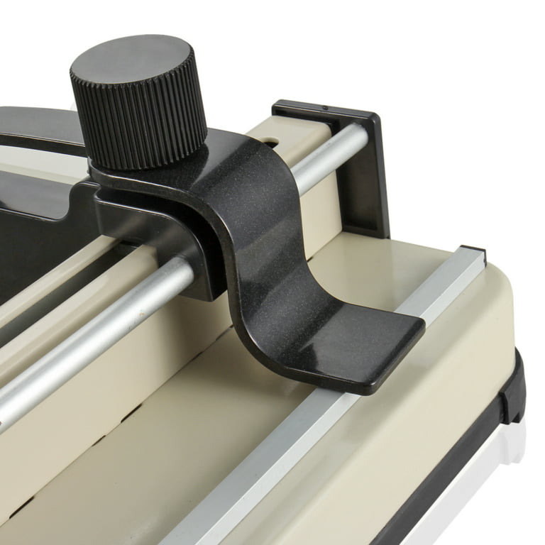 TEXALAN Heavy Duty Guillotine Paper Cutter - 400 Sheets Capacity, A4 12  Stack Paper Trimmer, Steel Base, Black