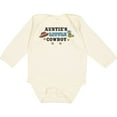thumbnail image 3 of Inktastic Aunties Little Cowboy with Cowboy Hat and Boots Boys Long Sleeve Baby Bodysuit, 3 of 5