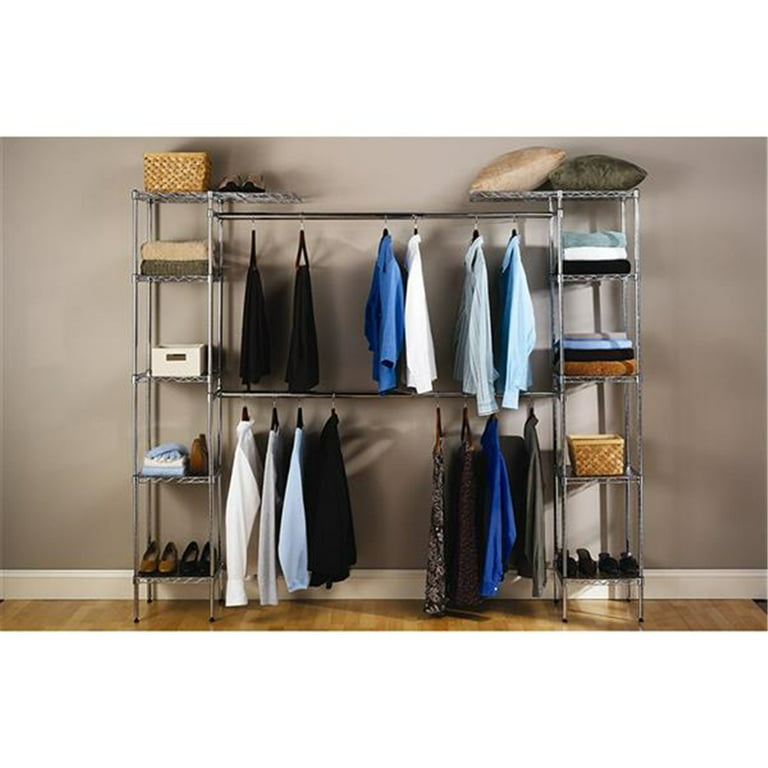 Custom Closet Organizer Shelves System Kit Expandable Clothes