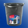 thumbnail image 6 of O-Cedar Easy Pour Bucket - 3 gal - Splash Resistant, Durable, Handle - Plastic - Gray - 1 Each, 6 of 8