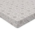thumbnail image 4 of Ambesonne Ethnic Fitted Sheet, Traditional Pattern Floral, Queen Size, Pale Eggshell Dimgray, 4 of 5