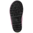 thumbnail image 5 of Rainbow Daze Kids Rain Boots "Rainin' Hearts" Heart Pattern, Waterproof, Rubber, Black Pink, Size 9/10, 5 of 5