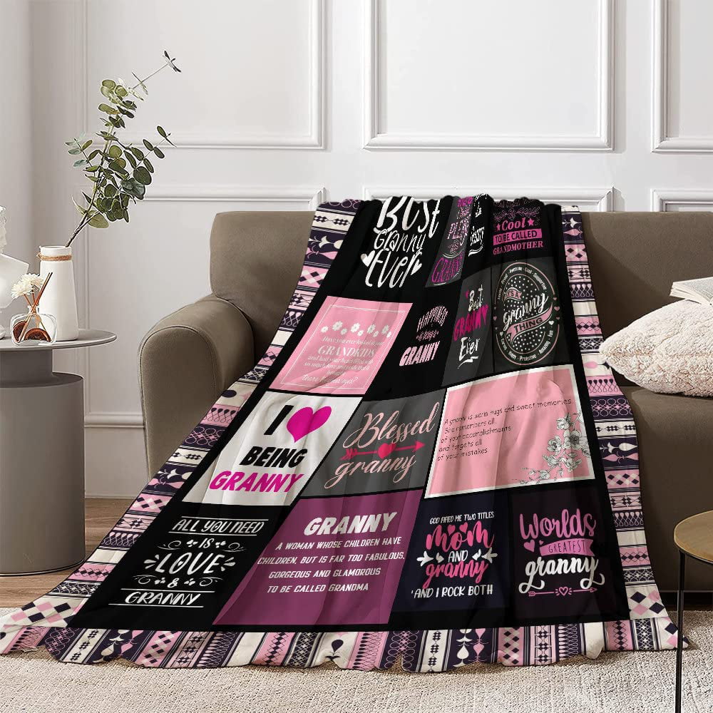 Xutapy Grandma Gifts Blanket 60''x50'', Best Gifts for Grandma, Great  Grandma Birthday Gifts, Grandma Gifts from Grandchildren, Gigi Gifts for