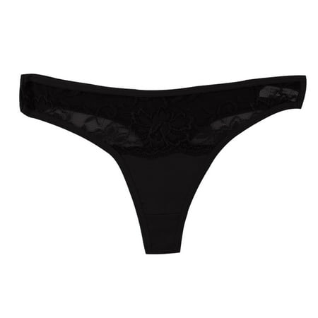 

Lingerie For Women Lace Thong Cotton Low Crotch Waist Hollow Underwear Women