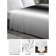 thumbnail image 6 of Black Grey White Full Size Flat Sheet, Wrinkleproof & Fadeproof Cooling Flat Bed Sheet Only, Farmhouse Ombre Color Modern Simple Breathable Soft Bedding Top Sheets 81 x 96 Inches, 6 of 8