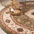 thumbnail image 3 of Rug Branch Majestic Traditional Persian Green Beige Indoor Area Rug - 7'6" Round, 3 of 3