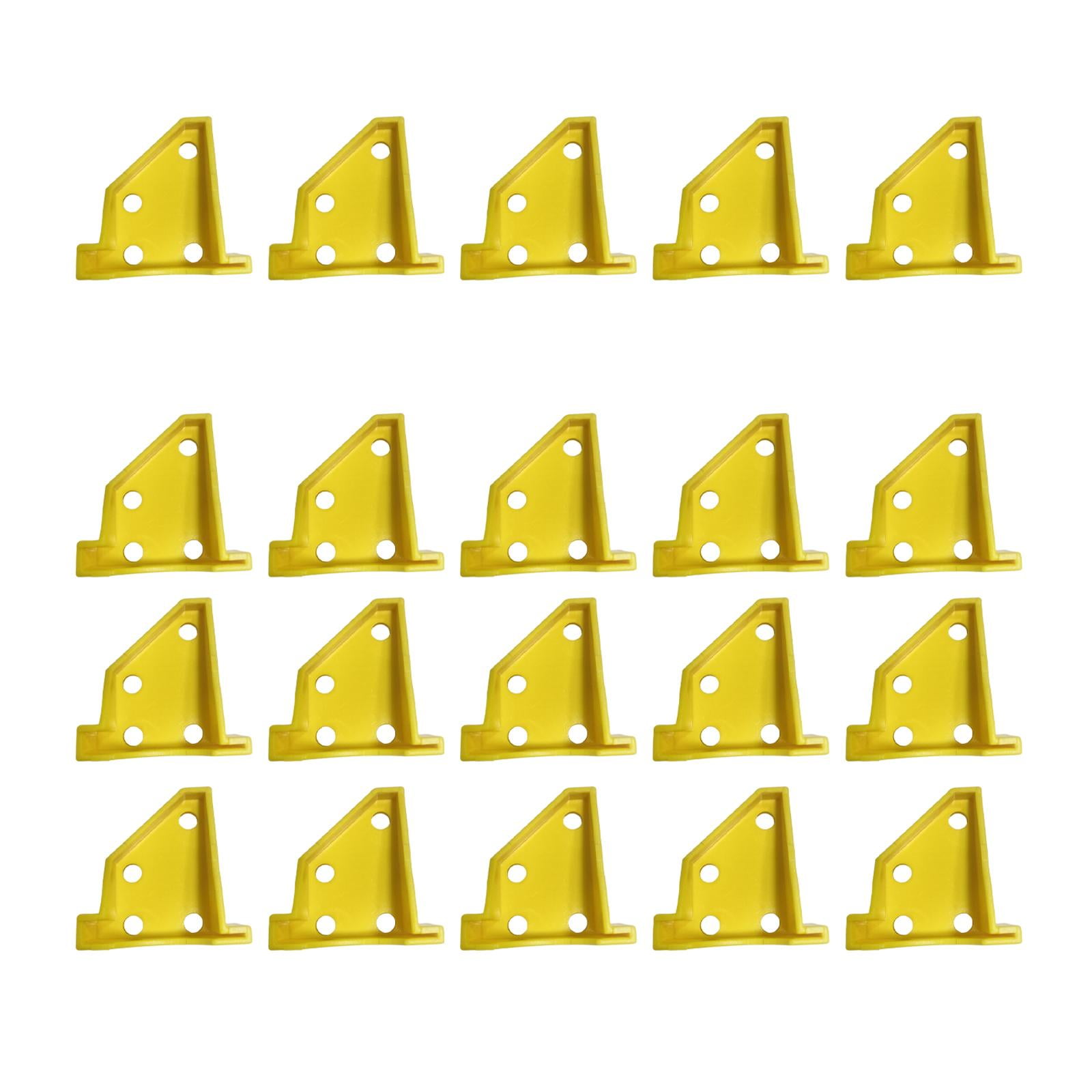 Baoblaze 20 Pieces Flooring Spacers 1/4" 1/2" for Subfloor Panels Lvt Vinyl Yellow