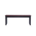 thumbnail image 2 of Boraam Bloomington 18" Dining Height Backless Wood Dining Bench - Cherry/Black Two-Tone Finish, 2 of 5