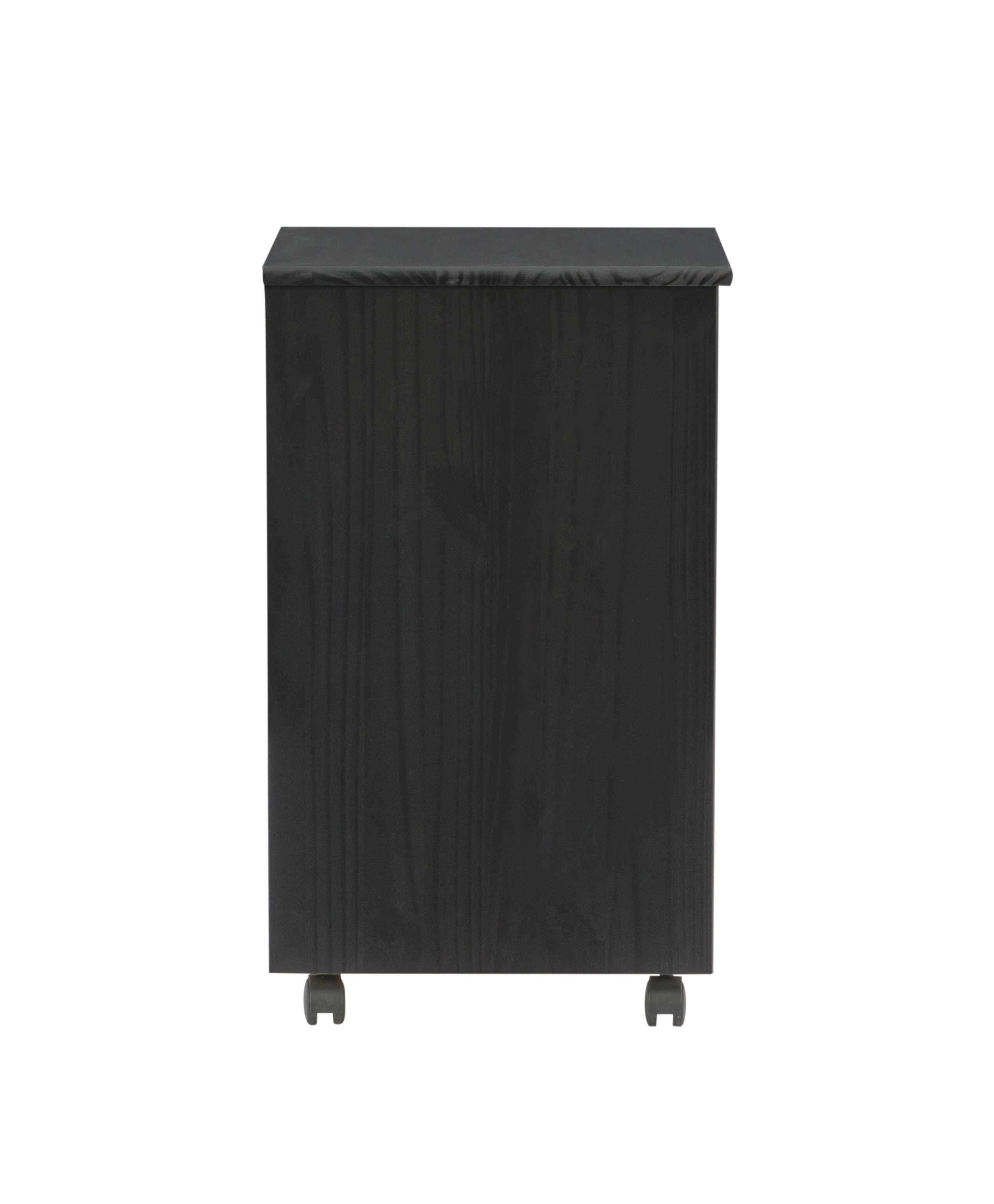 Linon Cary 6-Drawer Rolling Storage Cart, Black