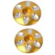 thumbnail image 4 of Reemplazo de cubiertas superiores de auriculares con vástago sin rosca 2X, aleación de aluminio , dorado shamjiam Auriculares para bicicletas Top Cap, 4 of 6