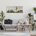 thumbnail image 2 of Stupell Industries Jumping Hares in Wild Animals & Insects Painting Gallery Wrapped Canvas Print Wall Art, 48 x 20, 2 of 7