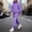 Purple, variant on mihongmao Outfits for Men Casual Pullover Hooded Sports Print Long Sleeve Trousers Two-Piece Elastic Waist Tracksuit Green L