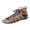 Khaki, variant on Lace up Gladiator Sandals for Women Suede Strappy Flat Ankle Boots with Back Zipper Open Toe Cut out Daily Casual Shoes Black Size 6.5